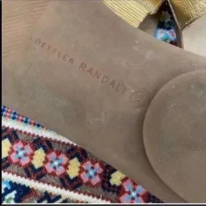 Loeffler Randall Gold Clem Slide Sandals